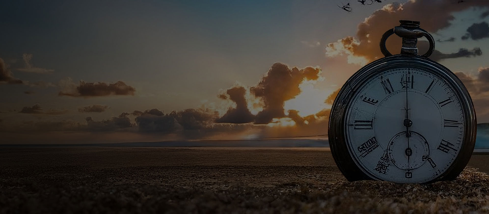 Clock on sand