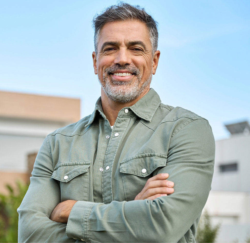 Smiling man